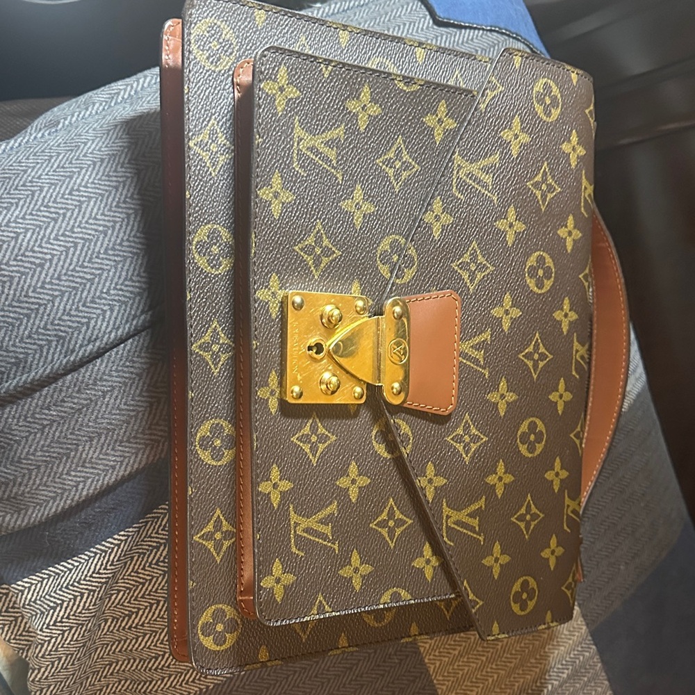 Louis Vuitton Brown and Gold Monogram Bag